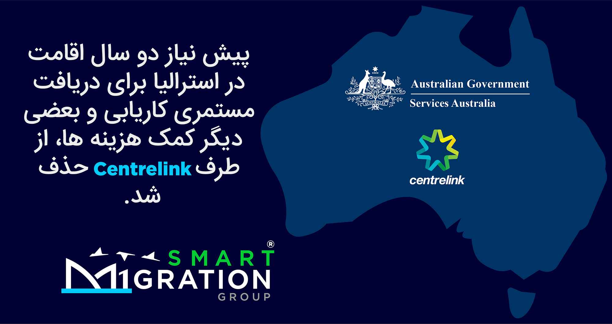 اقامت دائم استرالیا - مهاجرت به استرالیا - سنترلینک - Centrelink - Australia